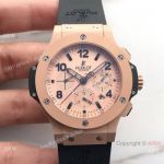 Hublot Big Bang Rose Gold Pink Dial Replica Watch 4100 Swiss Grade